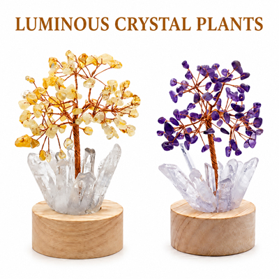 Luminous Crystal Plants
