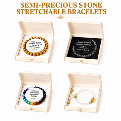 Semi Precious Stone Stretchable Bracelets